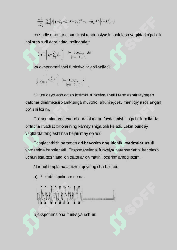 Standart masshtabdagi regressiya tenglamasi 8