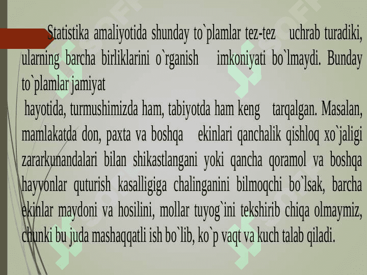 Statistik kuzatish. 4