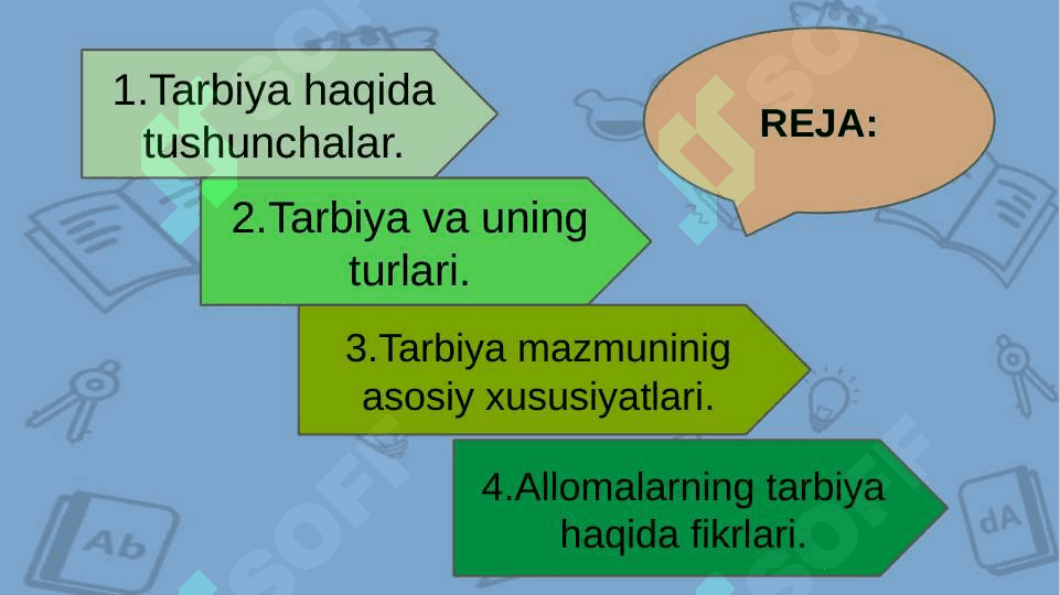 Tarbiya jarayonining mazmuni 2