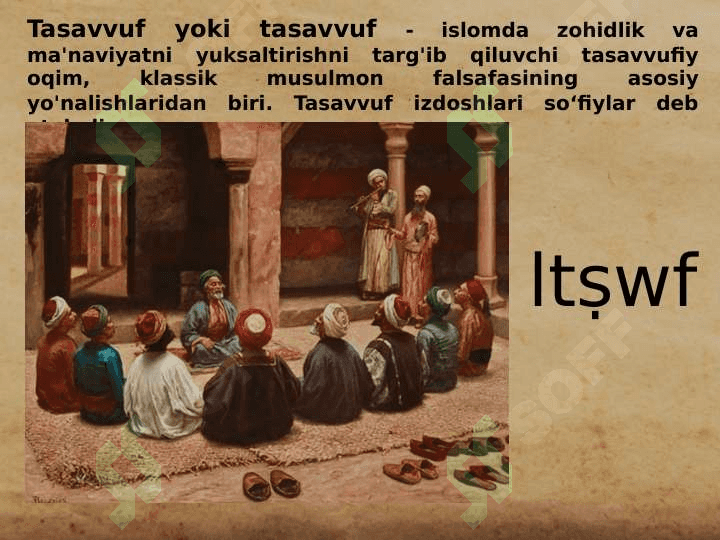 IX-XII asrlarda islom dini vatassavuf Tariqatlari. me’morchilik va sa’nat 2