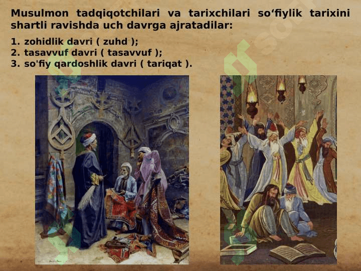 IX-XII asrlarda islom dini vatassavuf Tariqatlari. me’morchilik va sa’nat 3