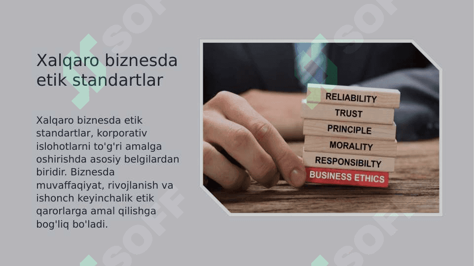 Xalqaro biznes etika qoidalari va milliy biznes etika 4