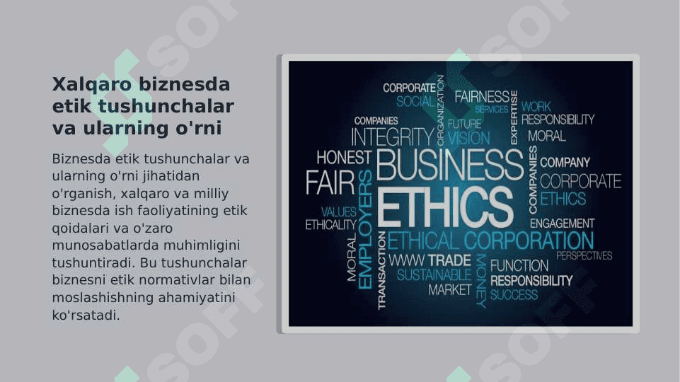 Xalqaro biznes etika qoidalari va milliy biznes etika 7