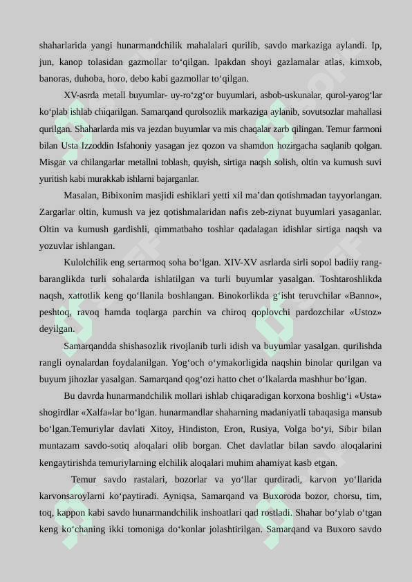 Amir Temur va Temuriylar davri madaniyat va san’at 3
