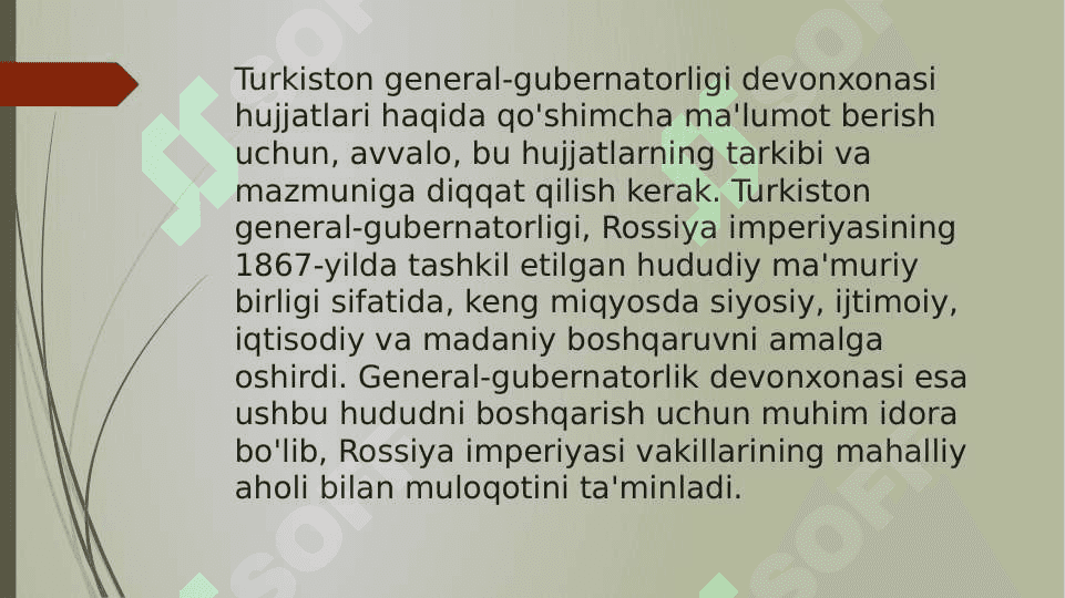 Turkiston general-gubermatorligi devonxonasi hujjatlari 6