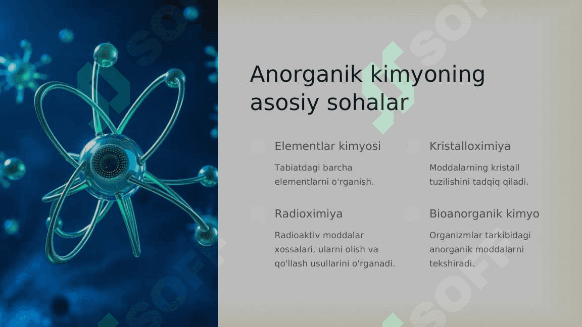 Anorganik kimyo fanining predmeti, rivojlanish davrlari va metodlari 6