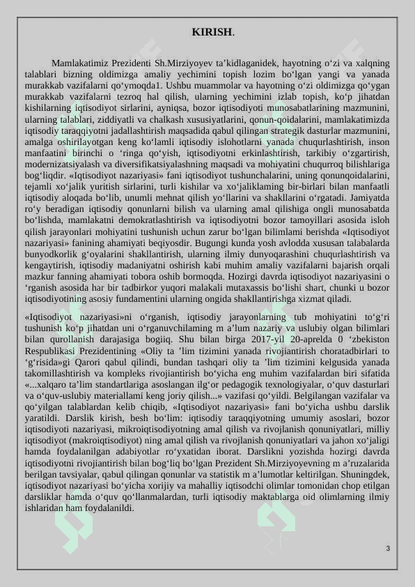 Iqtisodiy muvozanatlikning mohiyati va unga erishish yo’llari 3