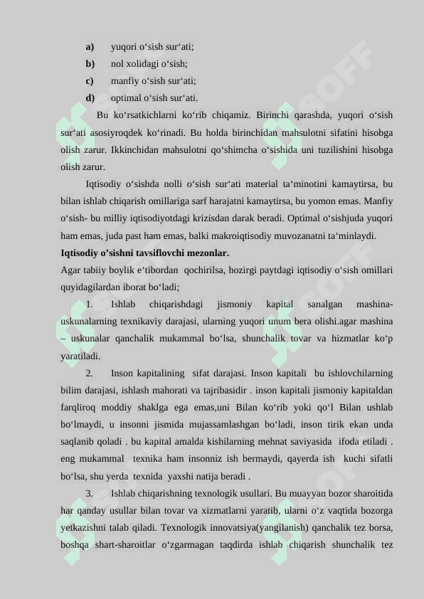 Iqtisodiy o’sishning prognozlash usullari 7