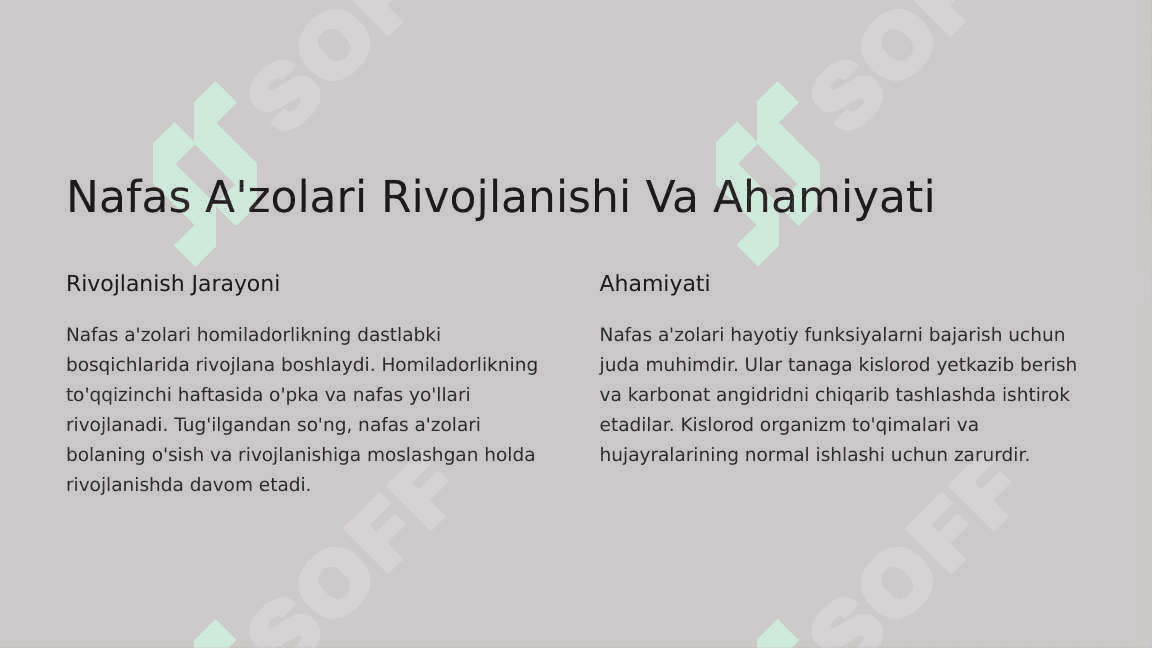 Nafas a'zolari taraqqiyoti. Burun anomaliyalari 3