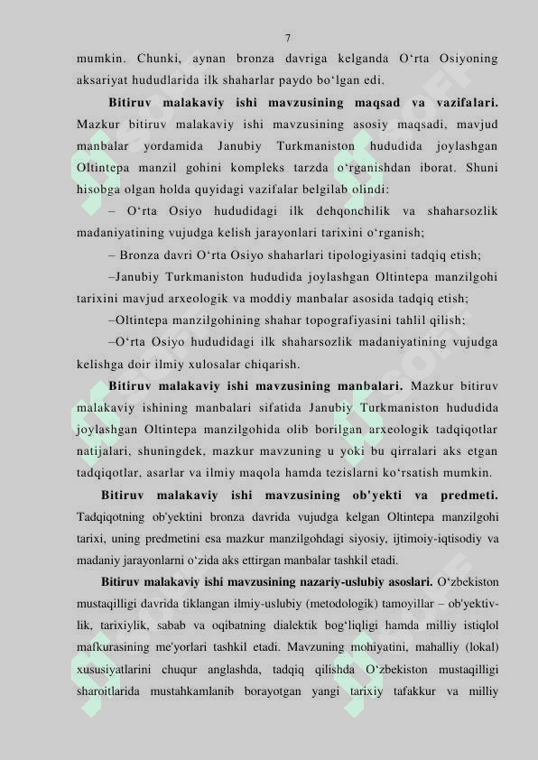 O'rta Osiyoda birinchi shahar aholi punktlari va davlatchilik 5