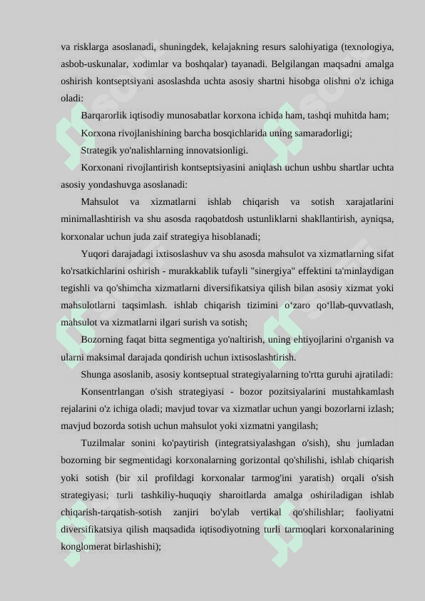 STRATEGIK REJALASHTIRISHNING MAZMUNI VA USULLARI 8