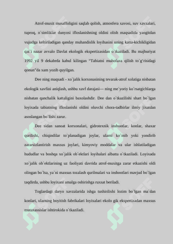 Ekologik ekspertiza turlari to’g’risida tushuncha 3