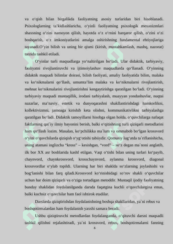 Informatika darslarida o'quvchilar motivatsiyasini oshirish 6