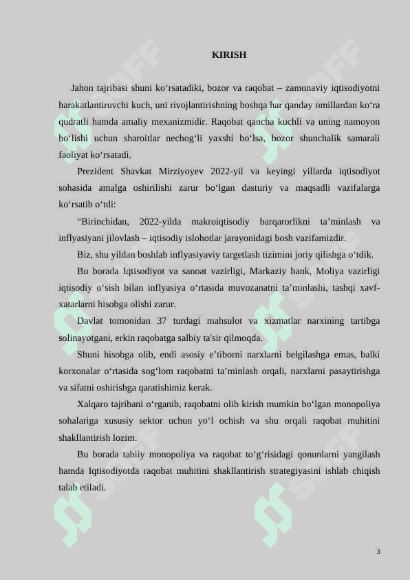 Raqobat - bozor iqtisodiyotini harakatlantiruvchi kuch sifatida 3