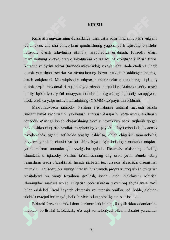 Iqtisodiy rivojlanish to'g'risidagi asosiy nazariyalar 3