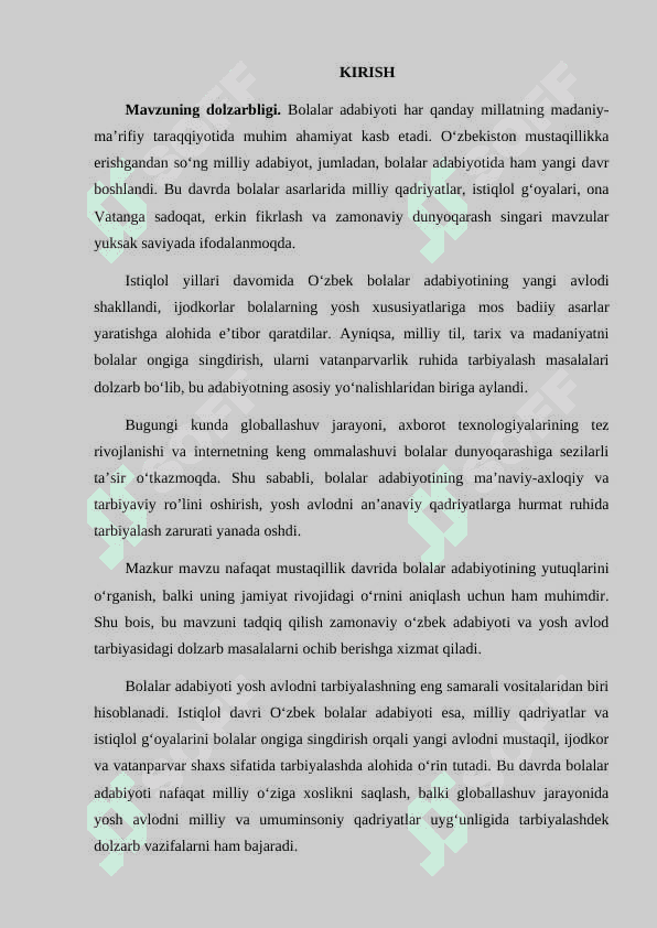 Oʻzbek bolalar adabiyoti va uning oʻziga xos xususiyatlari 3