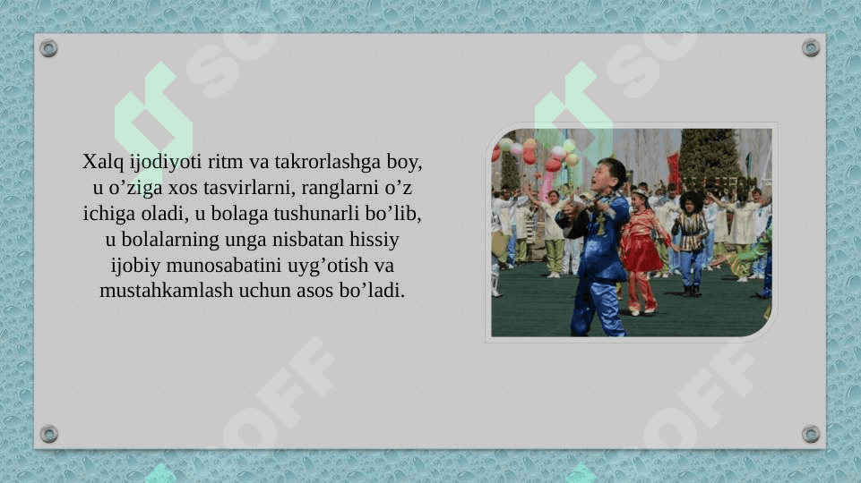 Maktabgacha yoshdagi bolalarga estetik tarbiya berishda musiqaning o'rni 3