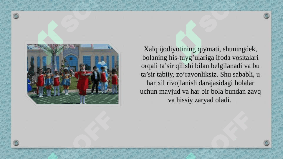 Maktabgacha yoshdagi bolalarga estetik tarbiya berishda musiqaning o'rni 4