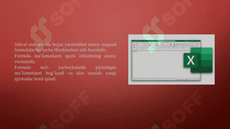 MS Excelda matematik amallar va funksiyalarni qo`llash 3