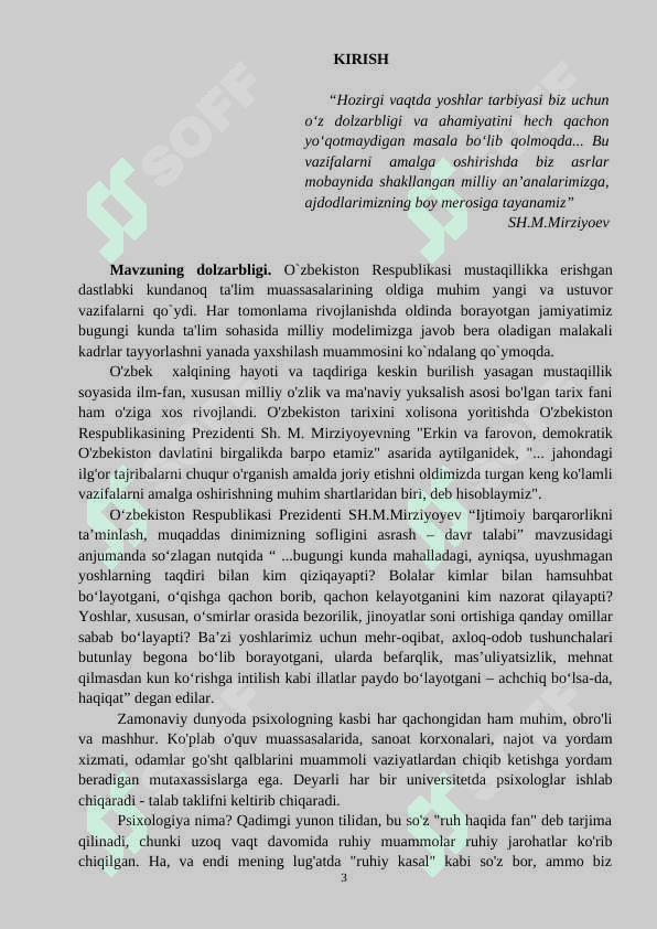 Psixolog kasbiy sifatlarini baholash  -   КУРС ИШИ 3