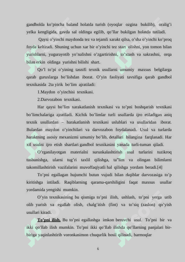 Qo’l to’pi o’yinida to’pni boshqarish texnikasini o’rgatish -Mengboyev Abbos 6