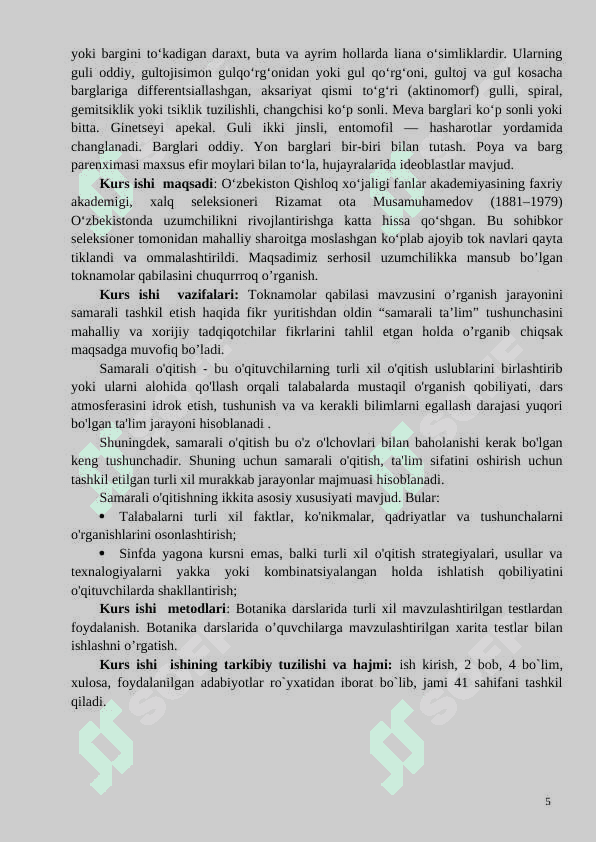 Toknamolar qabilasi  KURS ISHI   tayyor 5