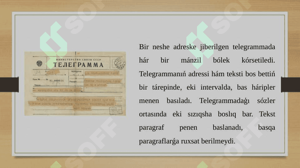 Telegramma hám telefonogramma 5