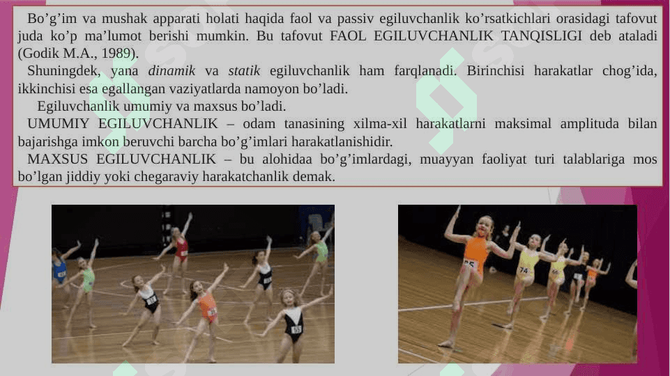 Egiluvchanlikni tarbiyalash 4