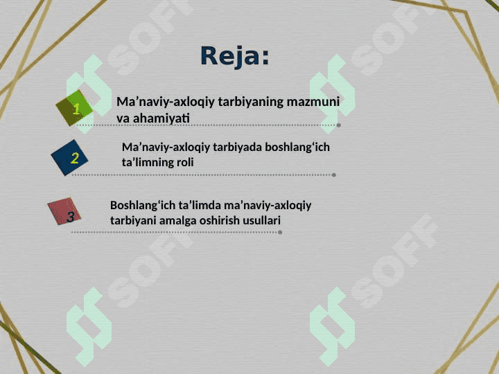 Boshlang‘ich ta’limda ma’naviy-axloqiy tarbiya shaxsdunyoqarashini shakllantirishning muhim omili 2