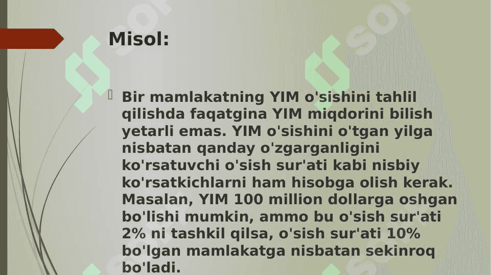 Iqtisodiy va statistik tahlilda mutlaq va nisbiy ko'rsatkichlardan kompleks (nisbiy) foydalanish zarurati. 7