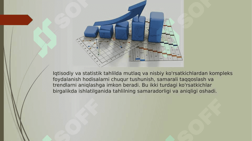 Iqtisodiy va statistik tahlilda mutlaq va nisbiy ko'rsatkichlardan kompleks (nisbiy) foydalanish zarurati. 8