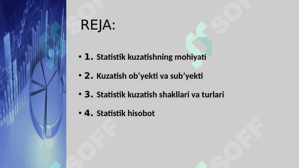 STATISTIK KUZATISHNI TASHKIL ETISH XUSUSIYATLARI 2