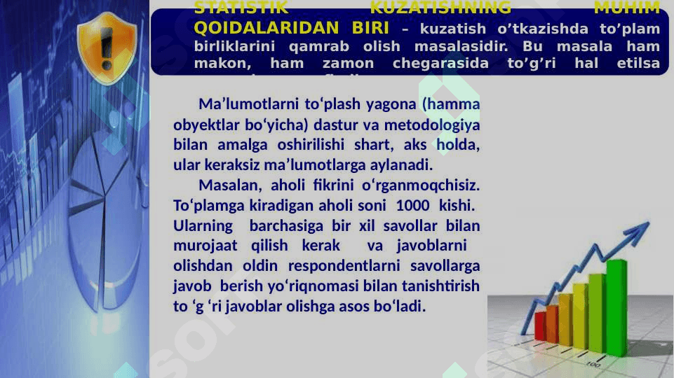 STATISTIK KUZATISHNI TASHKIL ETISH XUSUSIYATLARI 4