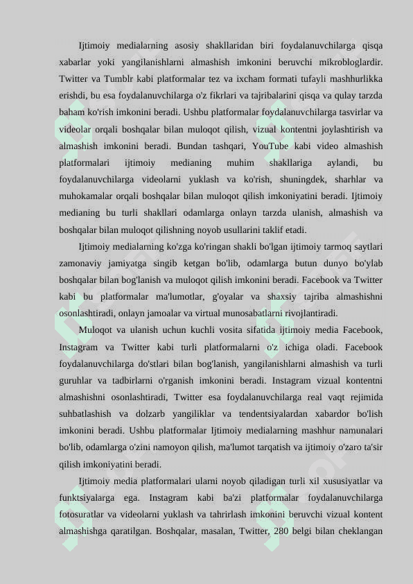 Ijtimoiy media shakllari 3