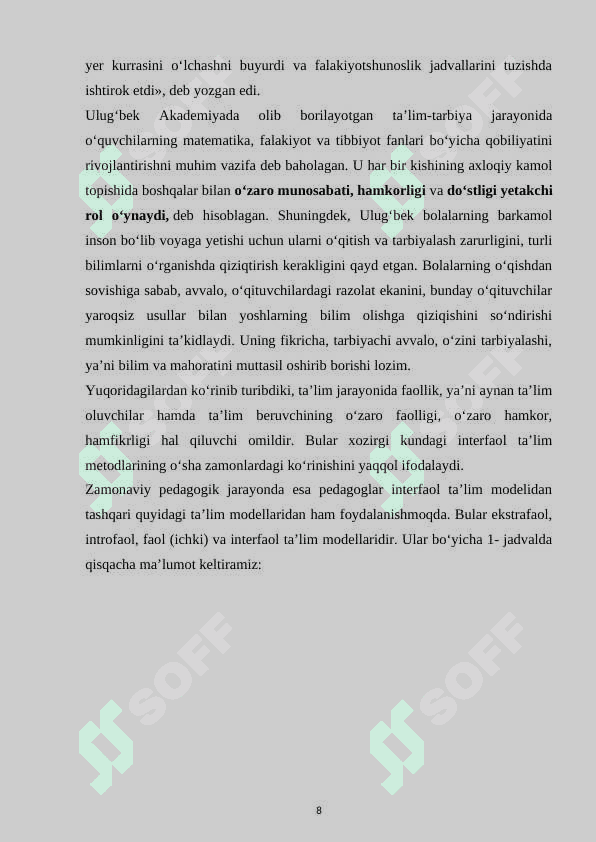 Matematika darslarida muommoli ta’lim 8