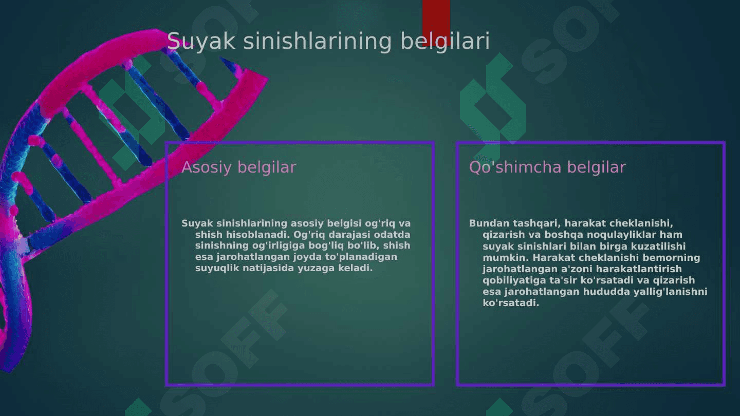 Suyaklarni sinishi zamonaviy davolash ppt. 4