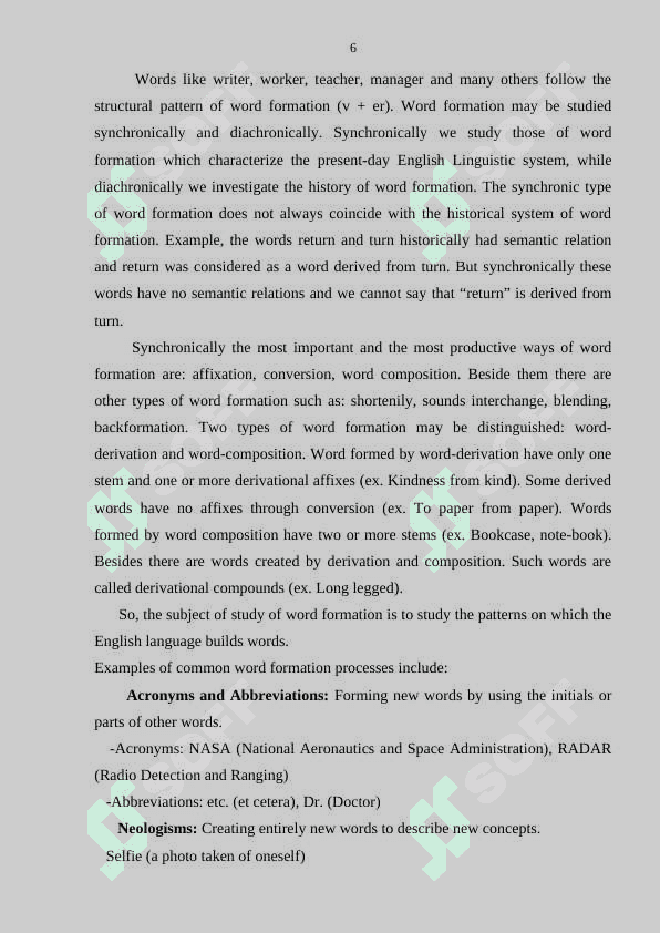 Types of word formation in English lexicology 6