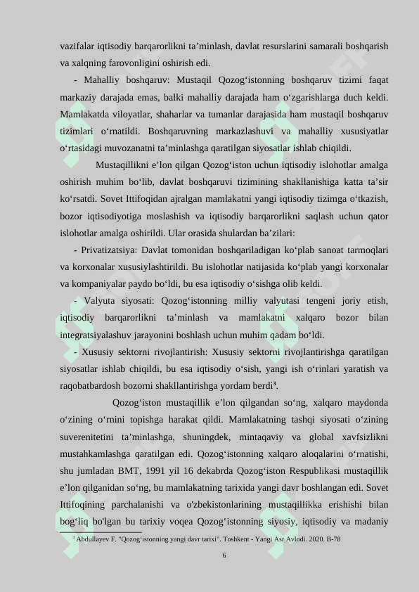 Qozog'iston Respublikasi mustaqillik yillarida (1991–2021) 6