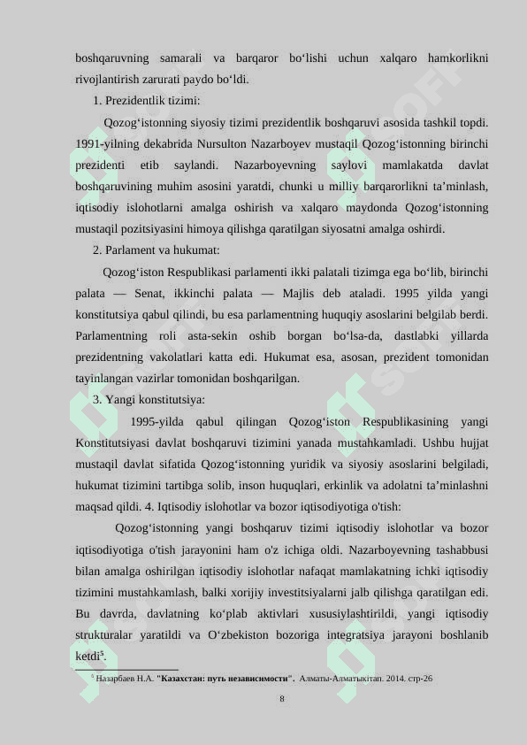 Qozog'iston Respublikasi mustaqillik yillarida (1991–2021) 8