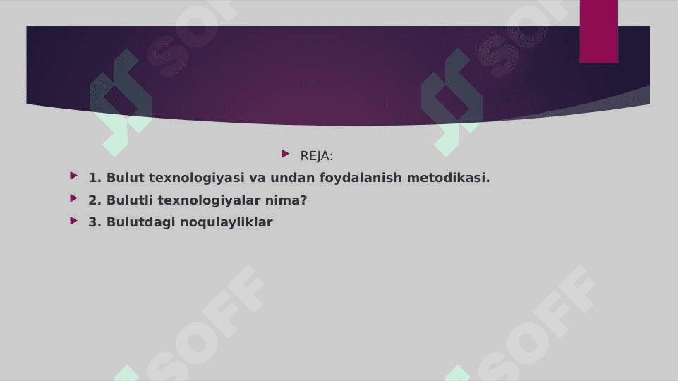 Bulutli texnologiyalar tushunchasi 2