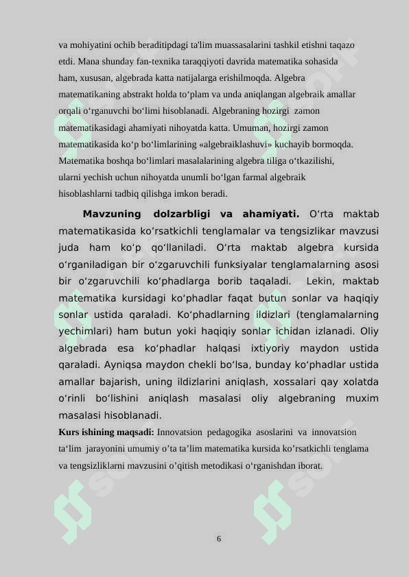 To’plam. To’plar ustida amallar 6