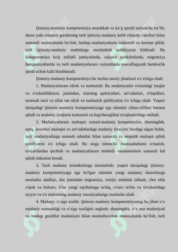 Umumtaʼlim maktabi oʼquvchilarining ijtimoiy –madaniy kompetentsiyasini rivojlantirishda taʼlim texnologiyalarining ahamiyati. (а1 darajadagi oʼquvchilar misolida) 8
