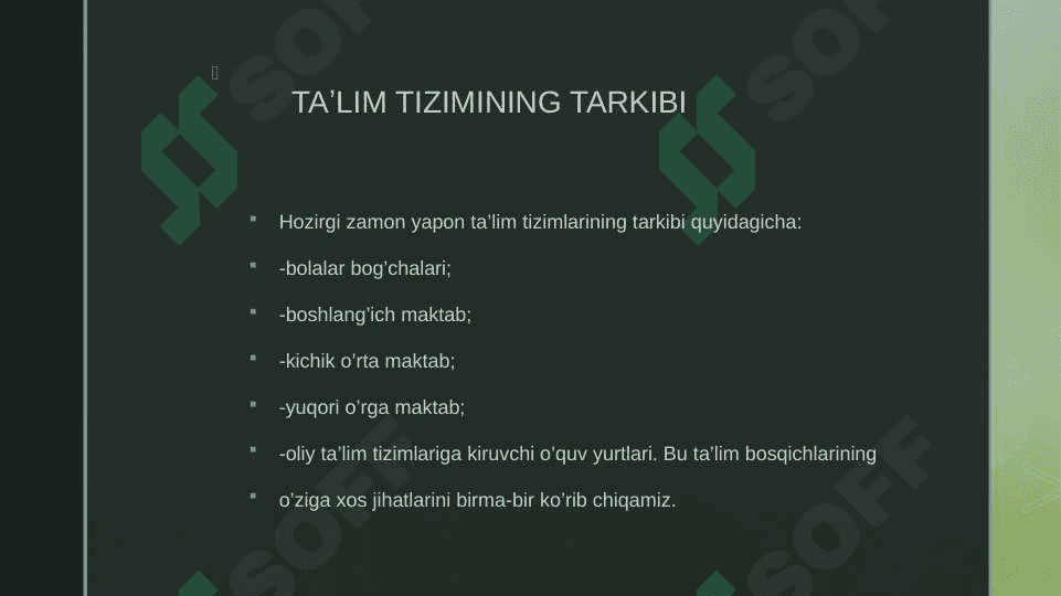 Osiyo mamlakatlarida ta’lim-tarbiya jarayonining o’ziga xos xususiyatlari 4