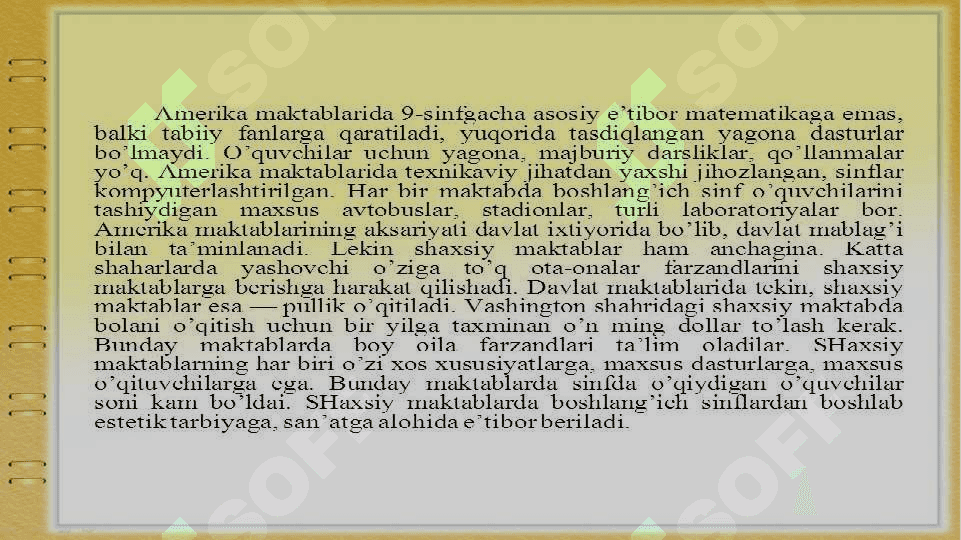 AQSH va Yevropa mamlakatlarida ta’lim-tarbiya masalalarining olib borilishi va qiyosiy tahlili 3