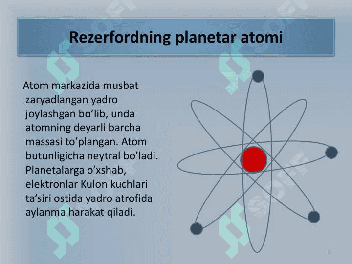 Atom yadrosining tuzilishi va xossalari 5