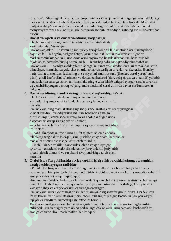 Davlat xaridlari Yakuniy savol javoblari 2