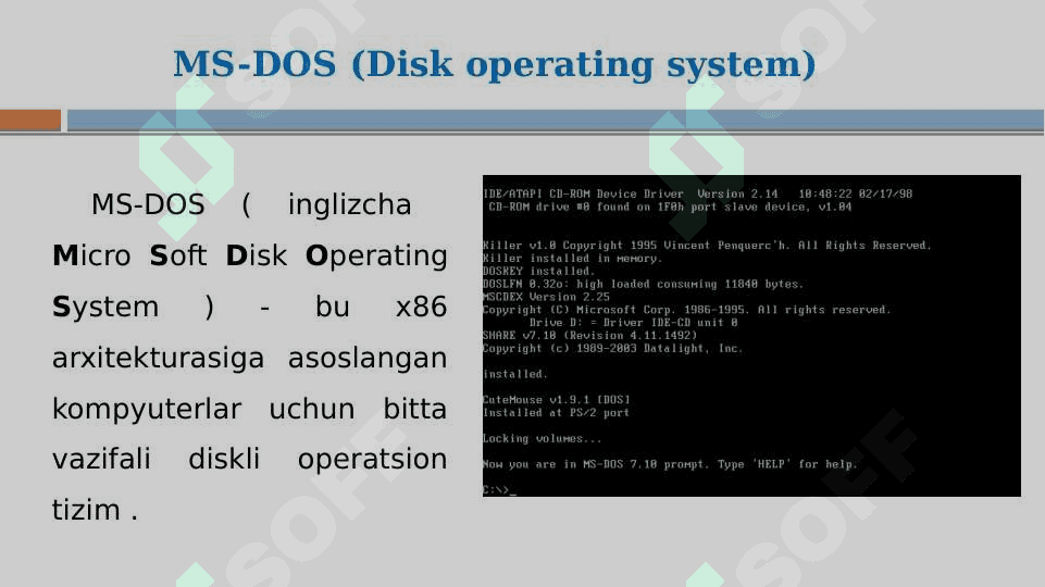 Operatsion tizimlar va ularning xavfsizligi 5