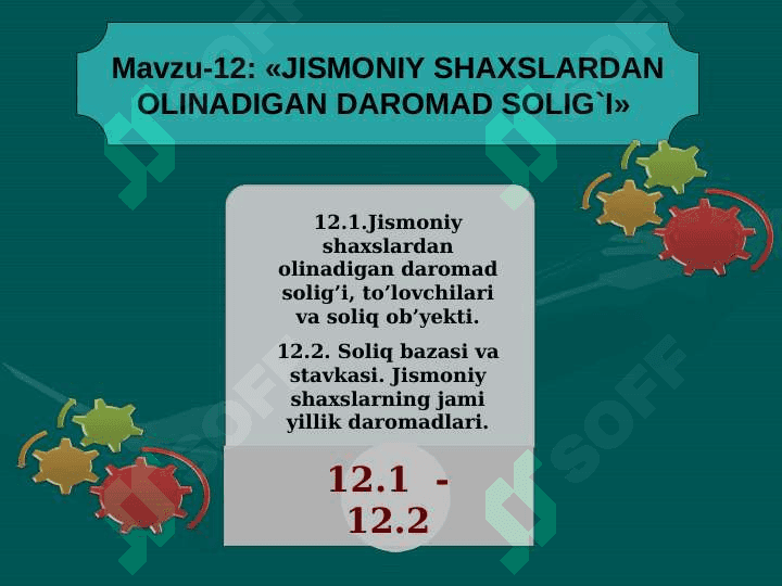 Jismoniy shaxslardan olinadigan daromad solig'i 2