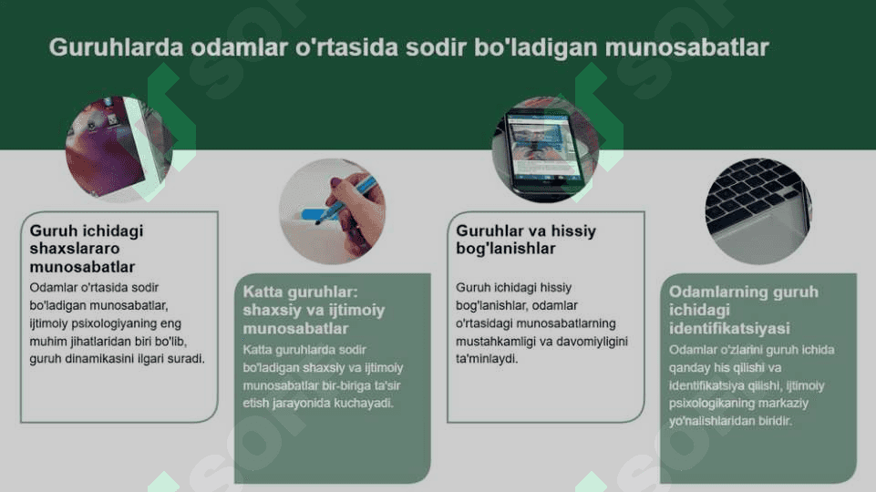 Sotsial psixologiyada katta guruhlar turlari 8
