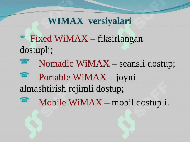 WIMAX texnologiyasi 5